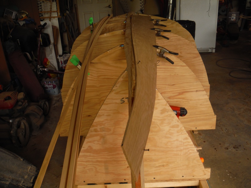 2016-05-07 Test fitting the first plank