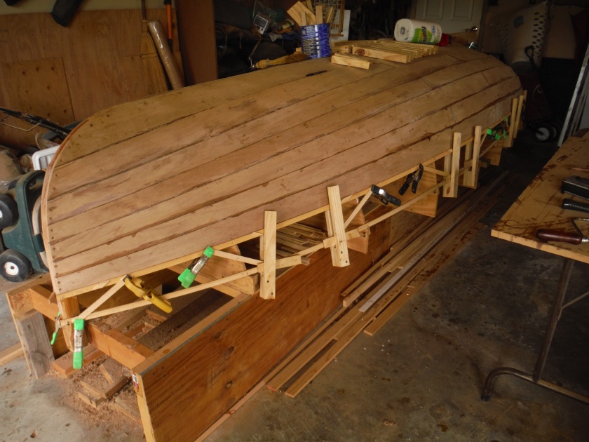 2016-08-14 Making the truss for the sheerstrake.